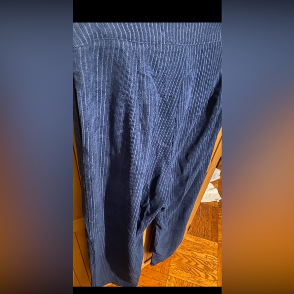Stylish Corduroy Wide-Leg Pants/Large/blue - Picture 6 of 16